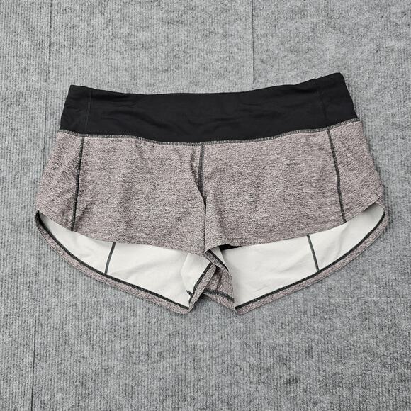 Lululemon Running Shorts Womens 6 Speed Up Gray Lined Running Athletic Training - Picture 1 of 7